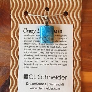 Turquoise and Serling pendant